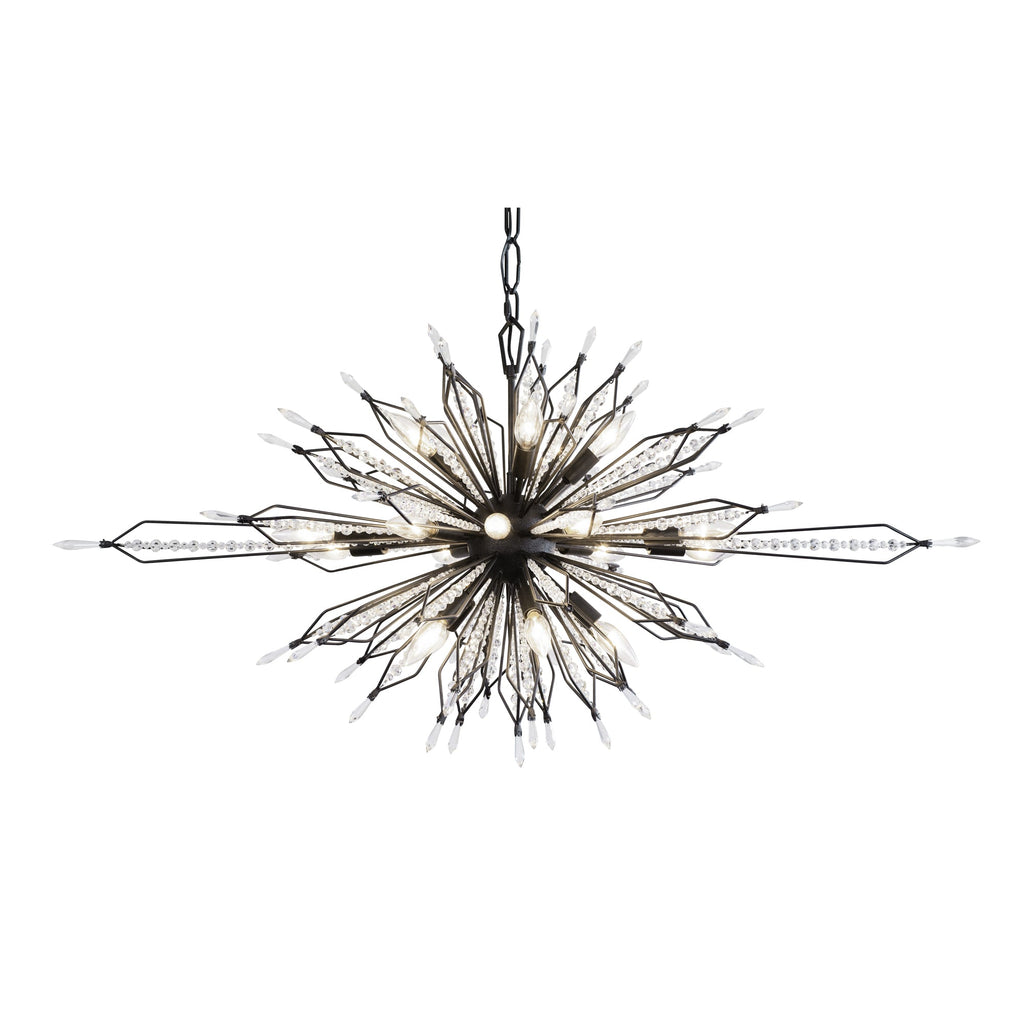 Orbital 20Light Oval Linear Pendant - Carbon