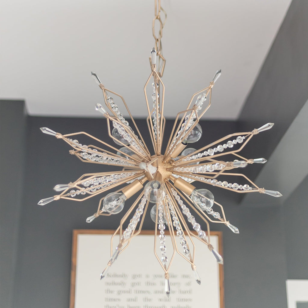 Orbital 8 Light Small Pendant - Gold Dust
