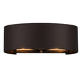 Cannery 2 Light Bath - Dark Bronze & French Gold