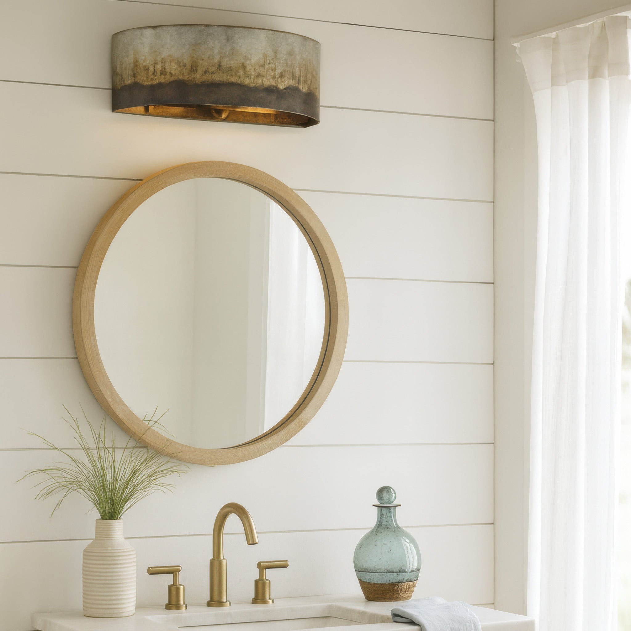 Cannery 2 Light Bath - Ombre Galvanized