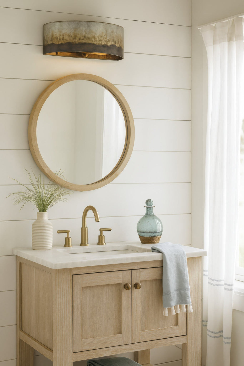 Cannery 2 Light Bath - Ombre Galvanized