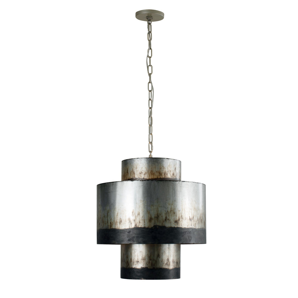 Cannery 4 Light Tall Pendant - Ombre Galvanized