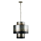 Cannery 4 Light Tall Pendant - Ombre Galvanized