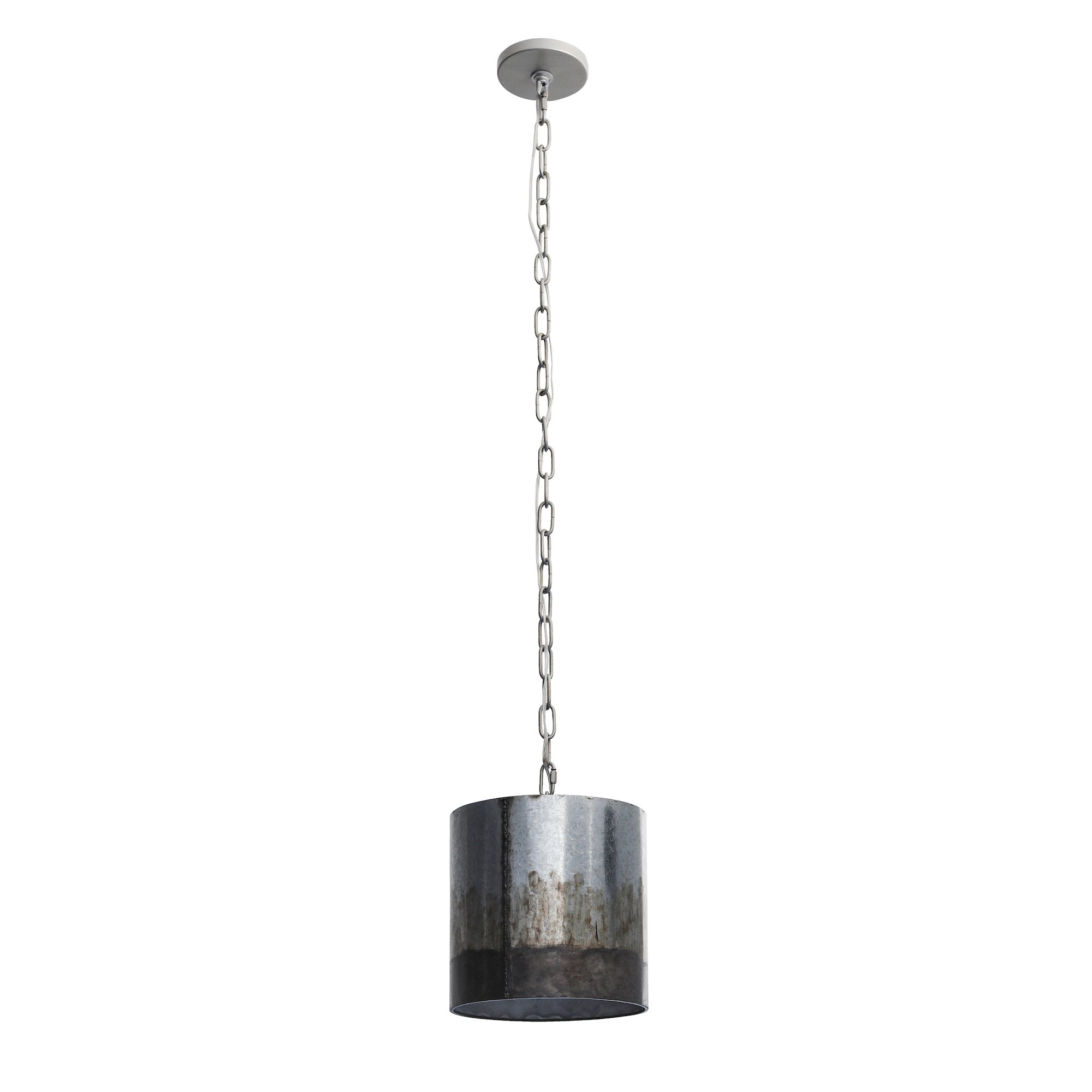 Cannery 1 Light Mini Pendant - Ombre Galvanized