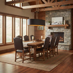 Cannery 5 Light Linear - Dark Bronze & French Gold