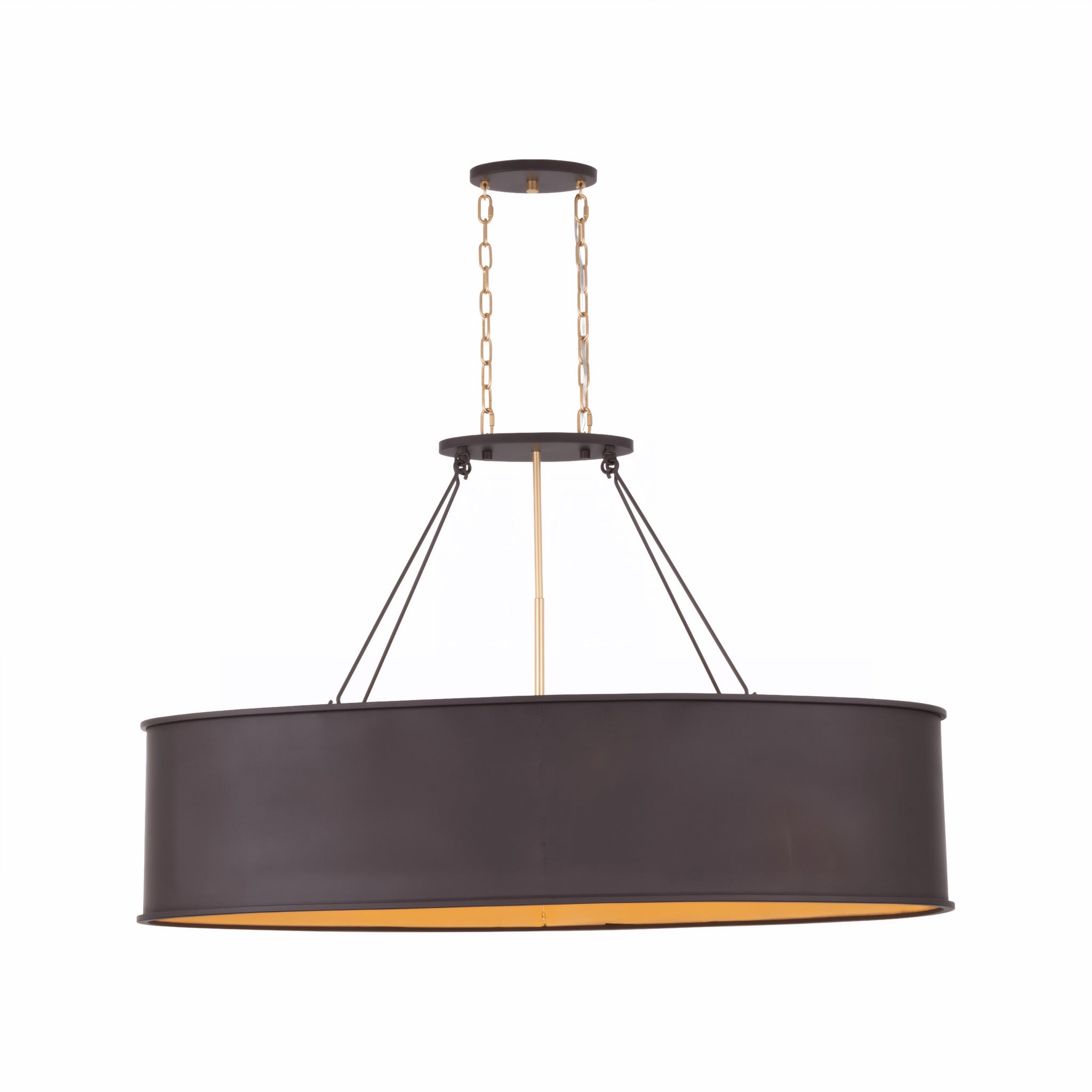 Cannery 5 Light Linear - Dark Bronze & French Gold