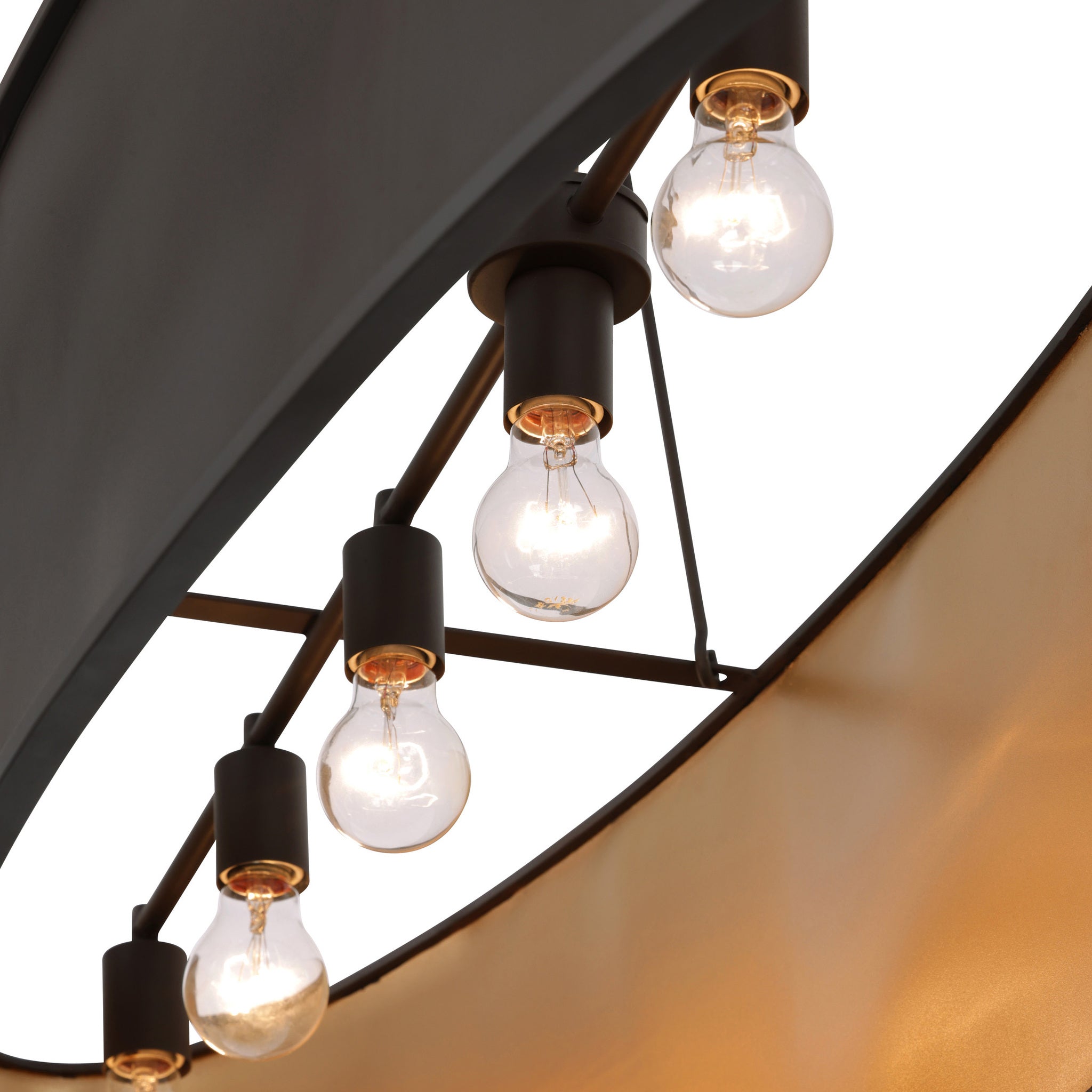 Cannery 5 Light Linear - Dark Bronze & French Gold