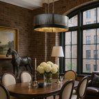 Cannery 6 Light Oval/Linear Pendant - Ombre Galvanized