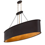 Cannery 7 Light Linear - Dark Bronze & French Gold