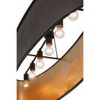 Cannery 7 Light Linear - Dark Bronze & French Gold