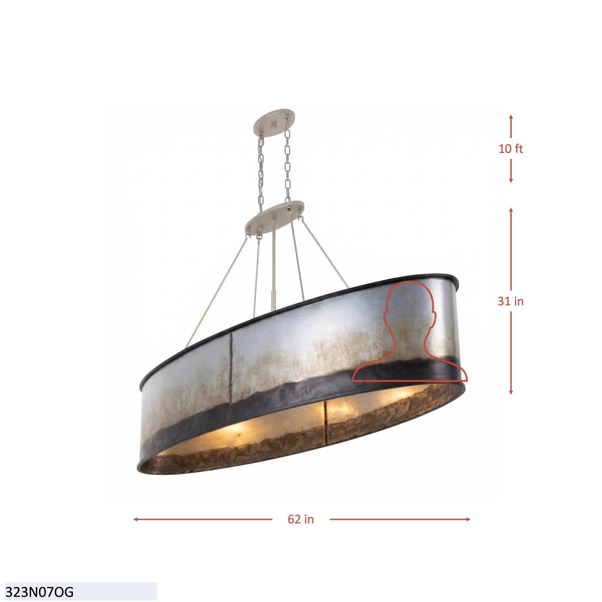 Cannery 7 Light Linear - Dark Bronze & French Gold