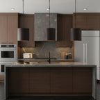 Cannery 2 Light Pendant - Dark Bronze & French Gold