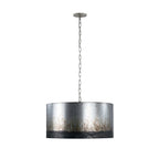 Cannery 4 Light Drum Pendant - Ombre Galvanized