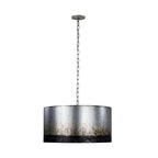 Cannery 4 Light Drum Pendant - Ombre Galvanized