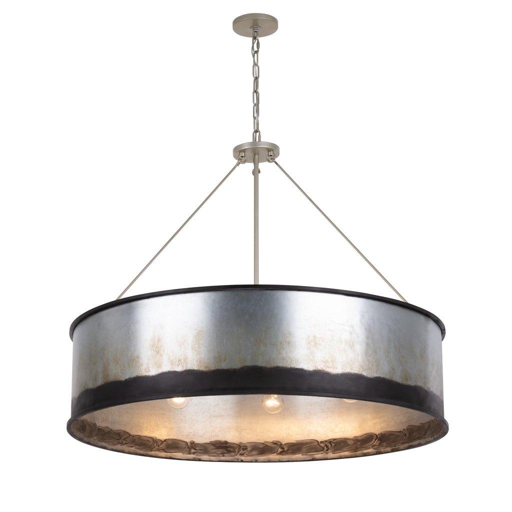 Cannery 6 Light Pendant -Ombre Galvanized