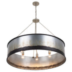 Cannery 6 Light Pendant -Ombre Galvanized