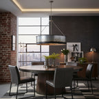 Cannery 6 Light Pendant -Ombre Galvanized