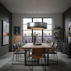 Cannery 6 Light Pendant -Ombre Galvanized