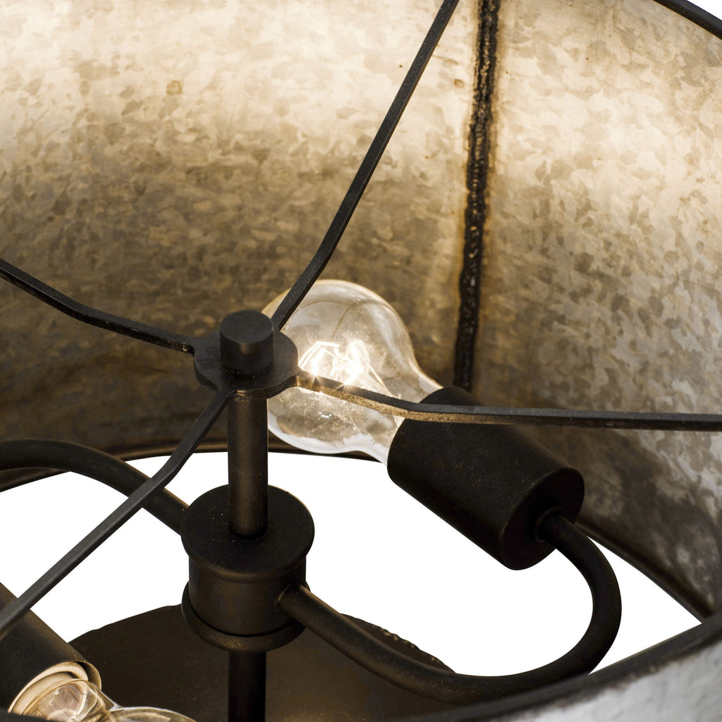 Cannery 2 Light Table Lamp - Ombre Galvanized