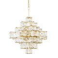 Cubic 6 Light Chandelier - Calypso Gold