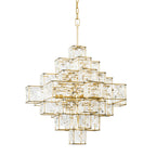 Cubic 6 Light Chandelier - Calypso Gold