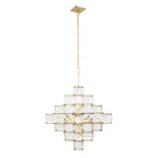 Cubic 6 Light Chandelier - Calypso Gold