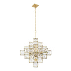 Cubic 6 Light Chandelier - Calypso Gold