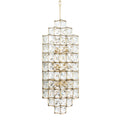 Cubic 14 Light Foyer - Calypso Gold