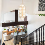 Cubic 14 Light Foyer - Calypso Gold