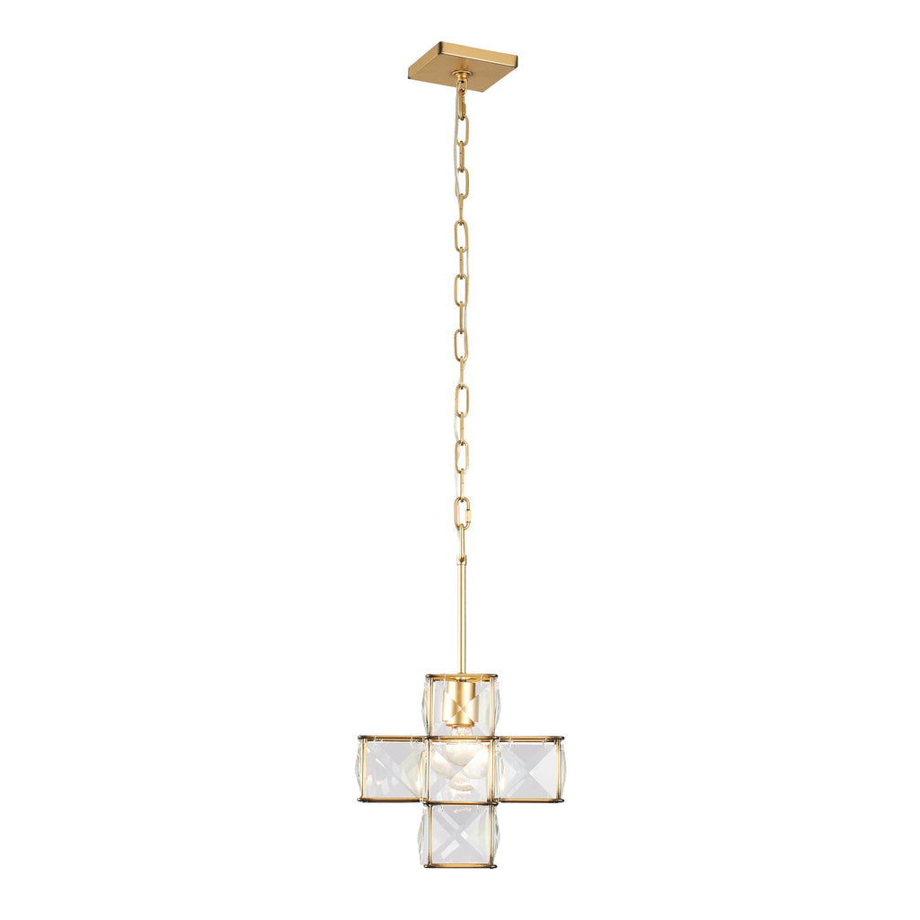 Cubic 1 Light Pendant - Calypso Gold