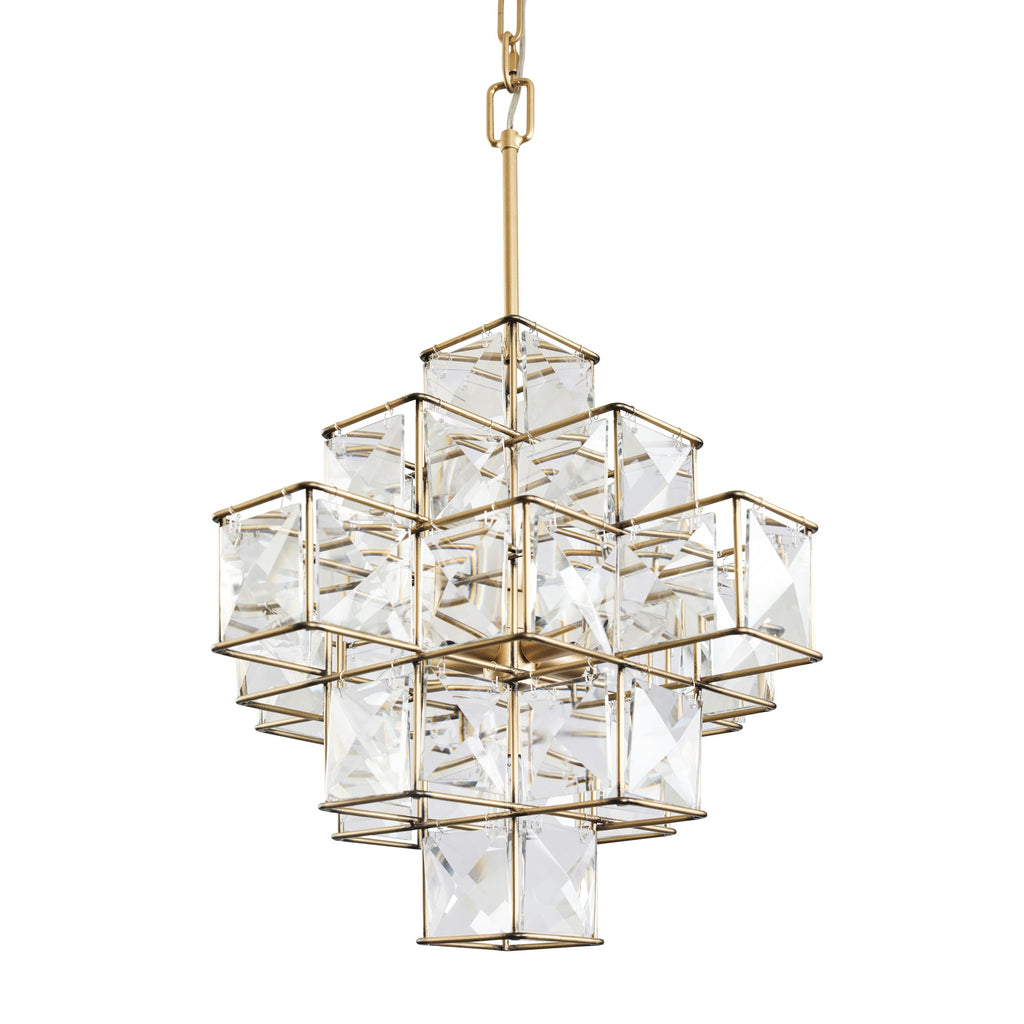 Cubic 6 Light Pendant - Calypso Gold