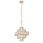 Cubic 6 Light Pendant - Calypso Gold