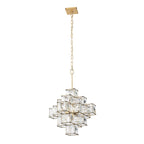 Cubic 6 Light Pendant - Calypso Gold