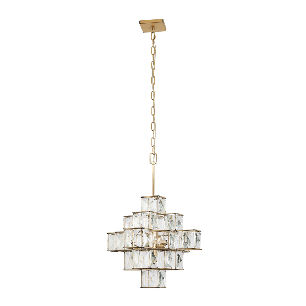 Cubic 6 Light Pendant - Calypso Gold