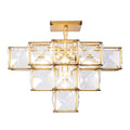 Cubic 5 Light Ceiling Fixture - Calypso Gold