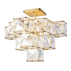 Cubic 5 Light Ceiling Fixture - Calypso Gold
