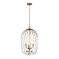 Voliere 6 Light Crystal Pendant - Havana Gold