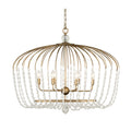 Voliere 6 Light Crystal Oval Pendant - Havana Gold