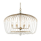 Voliere 6 Light Crystal Oval Pendant - Havana Gold