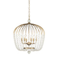 Voliere 6 Light Crystal Tall Pendant - Havana Gold