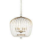 Voliere 6 Light Crystal Tall Pendant - Havana Gold