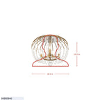 Voliere 3 Light Semi-Flush - Havana Gold