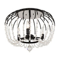 Voliere 3 Light Semi-Flush - Matte Black