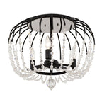 Voliere 3 Light Semi-Flush - Matte Black