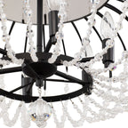 Voliere 6 Light Semi-Flush - Matte Black