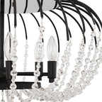 Voliere 6 Light Semi-Flush - Matte Black