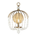 Voliere 1 Light Crystal Wall Sconce - Havana Gold