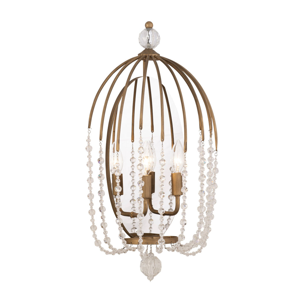 Voliere 2 Light Sconce - Havana Gold