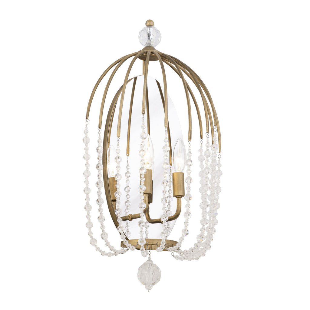 Voliere 2 Light Sconce - Havana Gold