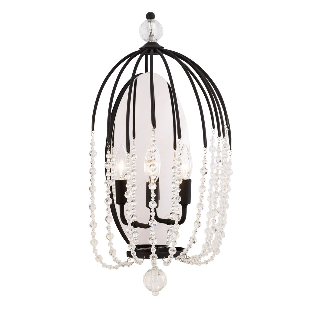 Voliere 2 Light Sconce - Matte Black